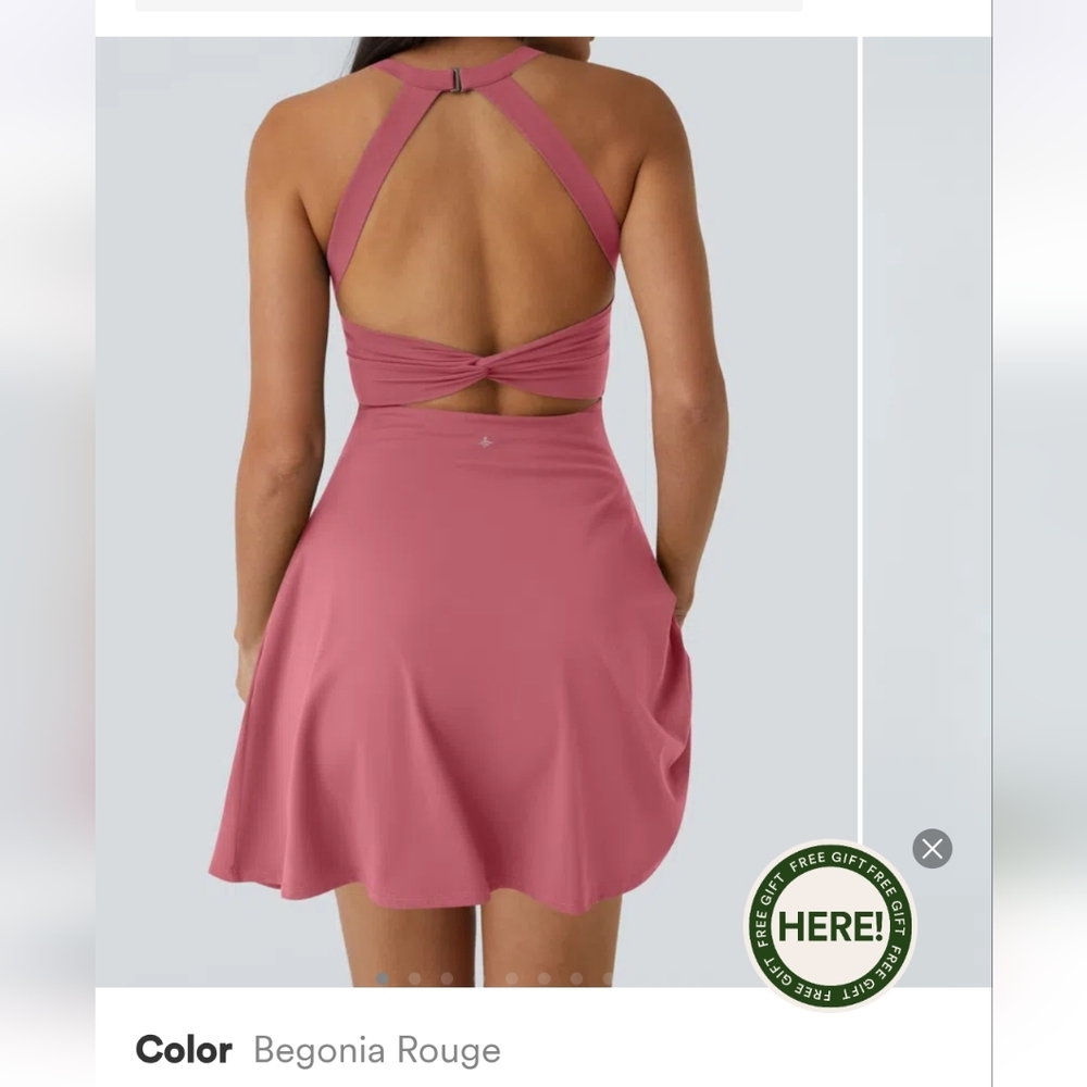 Backless Twist Easy Peazy Halara Dress